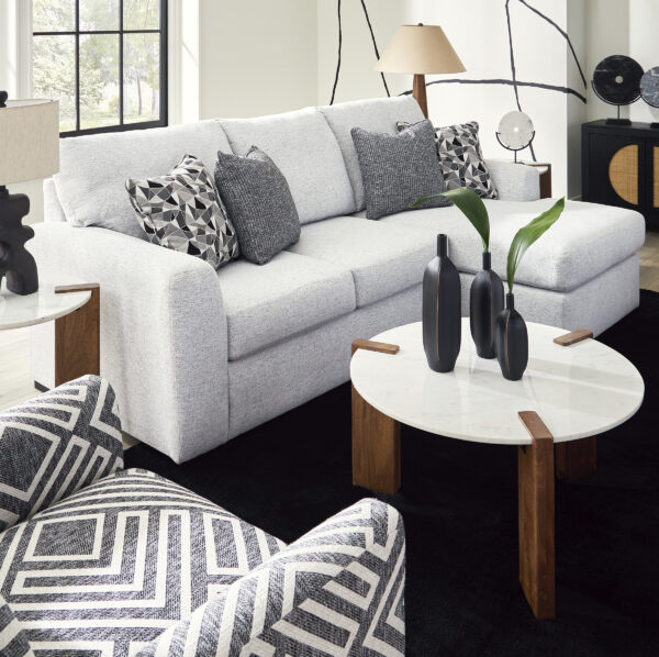 TASSELTON SOFA CHAISE Snow - Image 4