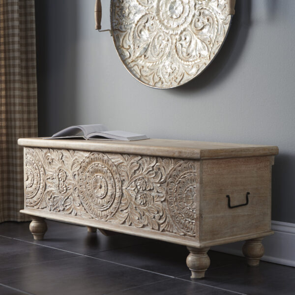 FOSSIL RIDGE STORAGE BENCH Beige - Image 2