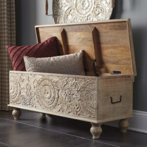 FOSSIL RIDGE STORAGE BENCH Beige