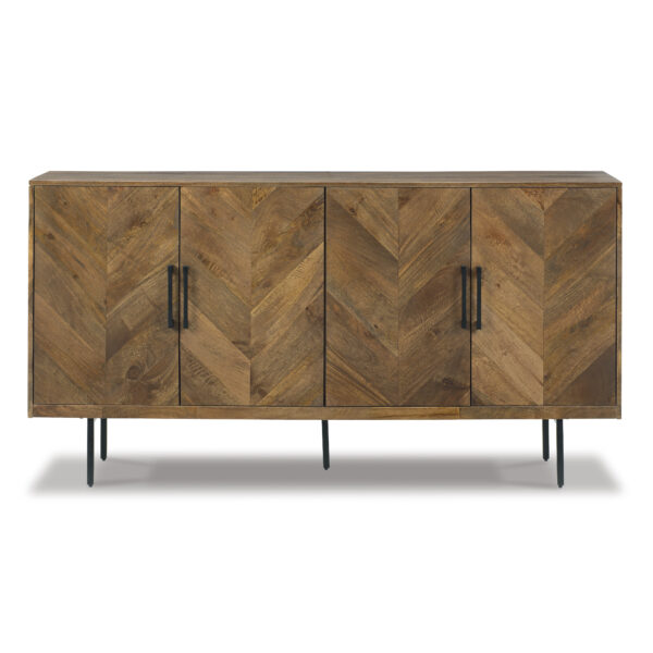 PRATTVILLE ACCENT CABINET Brown - Image 4