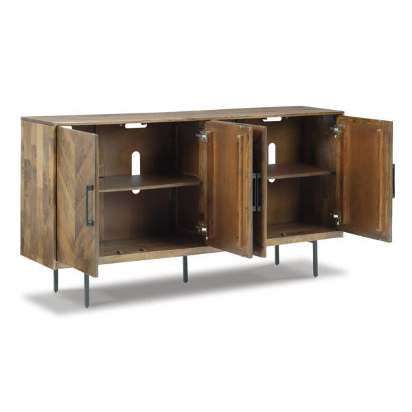 PRATTVILLE ACCENT CABINET Brown - Image 5