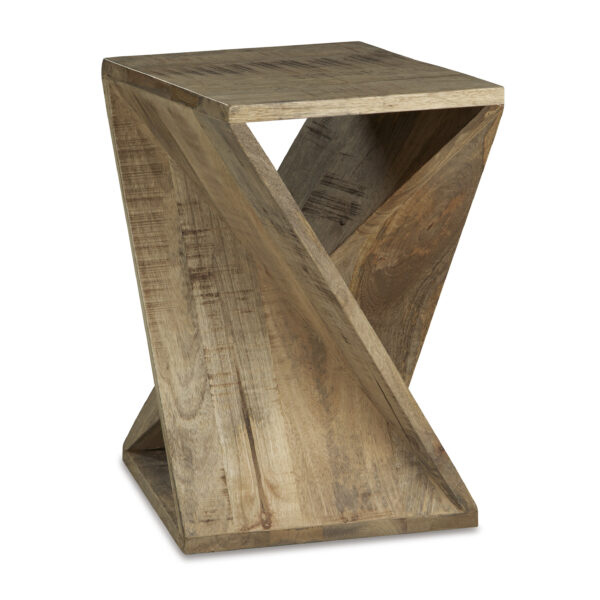 ZALEMONT ACCENT TABLE Distressed Brown - Image 2