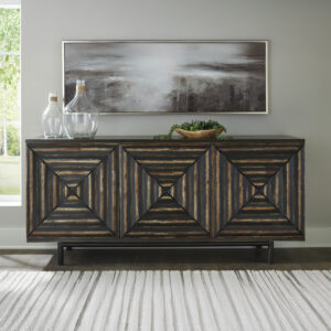 FAIR RIDGE ACCENT CABINET Distressed Blacl