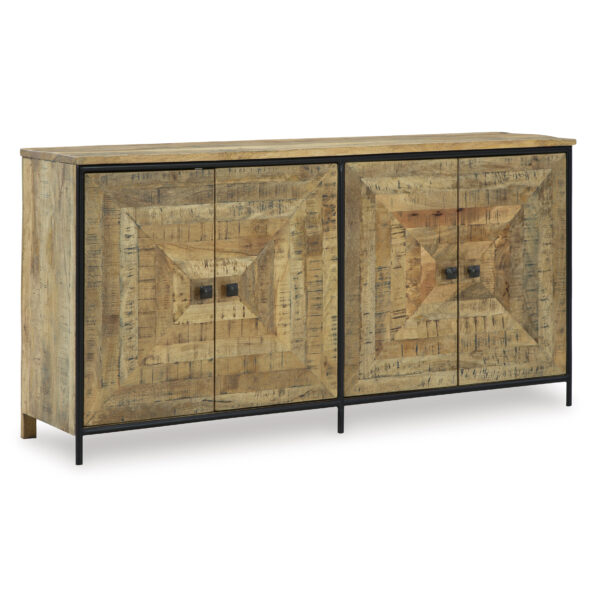 CAMNEY AACCENT CABINET Brown/Black - Image 2