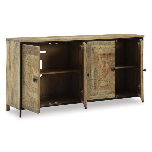 CAMNEY AACCENT CABINET Brown/Black - Image 3