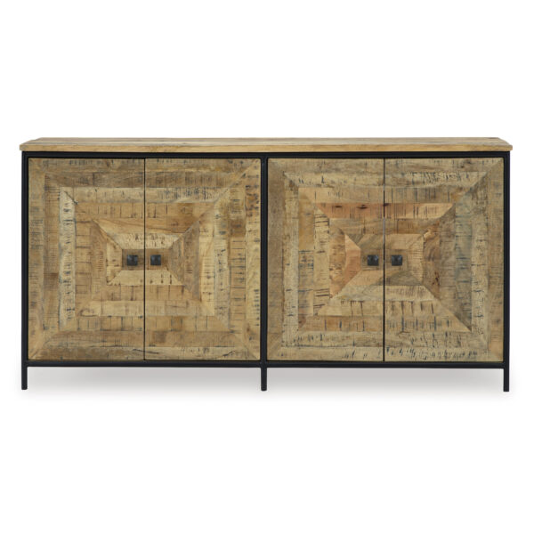 CAMNEY AACCENT CABINET Brown/Black - Image 4