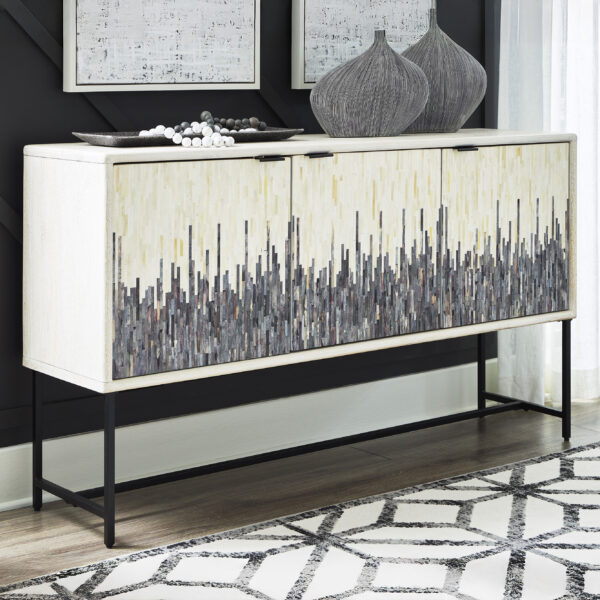 FREYTON ACCENT CABINET White/Gray