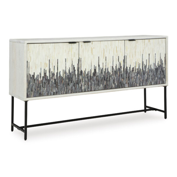 FREYTON ACCENT CABINET White/Gray - Image 2