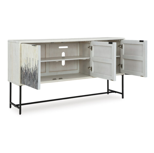 FREYTON ACCENT CABINET White/Gray - Image 3