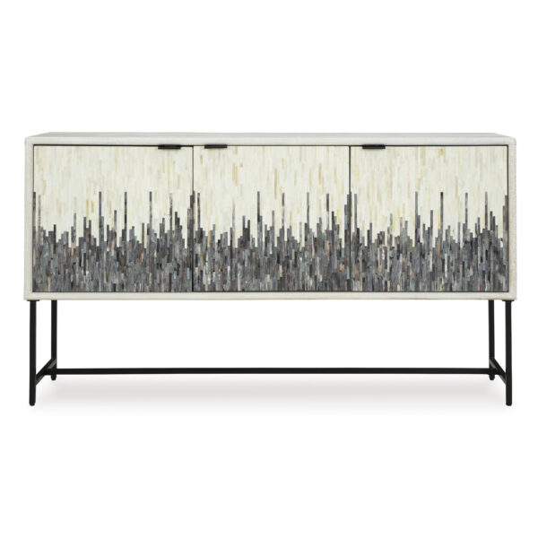 FREYTON ACCENT CABINET White/Gray - Image 5