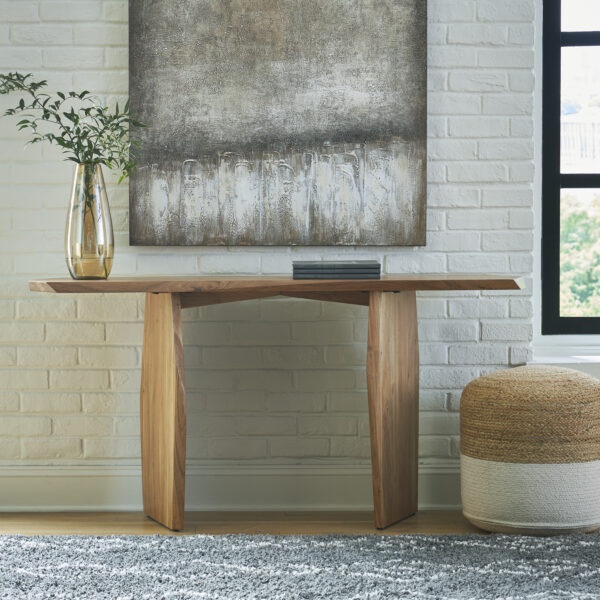 HOLWARD CONSOLE SOFA TABLE Natural