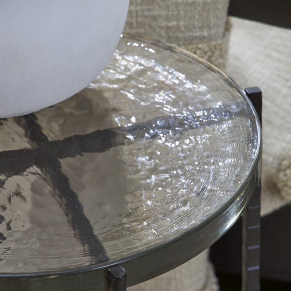 NEWGOREN ACCENT TABLE Clear/Black - Image 3