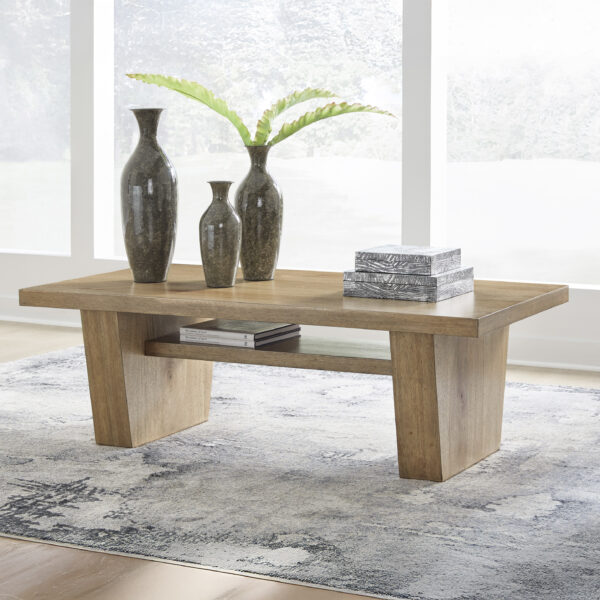 KRISTILAND RECT COCKTAIL TABLE L/Brown