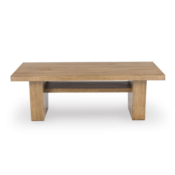 KRISTILAND RECT COCKTAIL TABLE L/Brown - Image 4