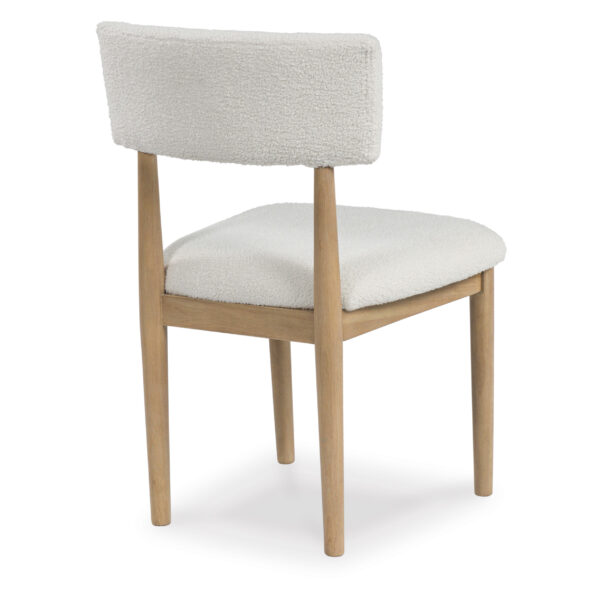 SAWDYN UPH DINING SIDE CHAIR White/LBrown - Image 3