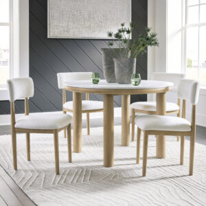 Sawdyn 5-Piece Dining Set Light Brown