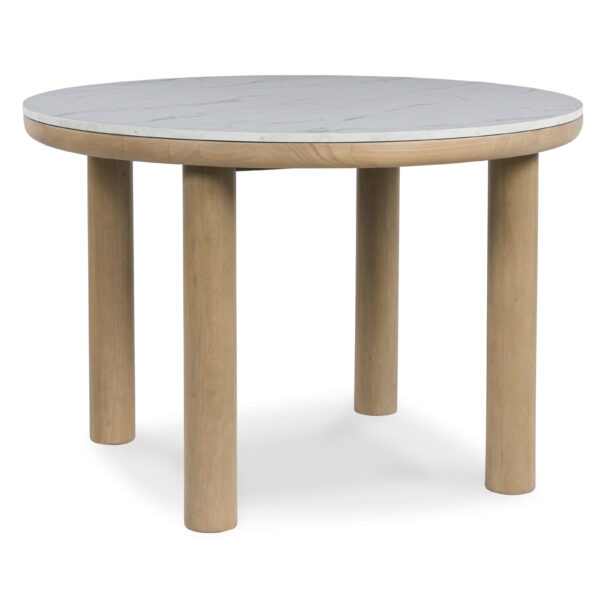 SAWDYN RND DINING TABLE L/Brown - Image 3