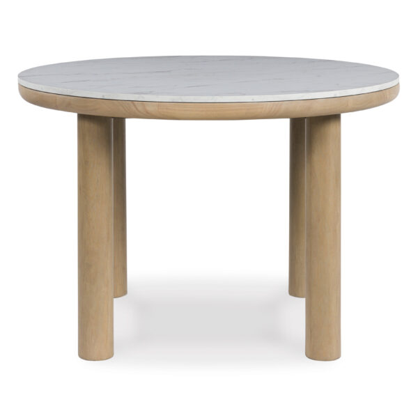 SAWDYN RND DINING TABLE L/Brown - Image 2