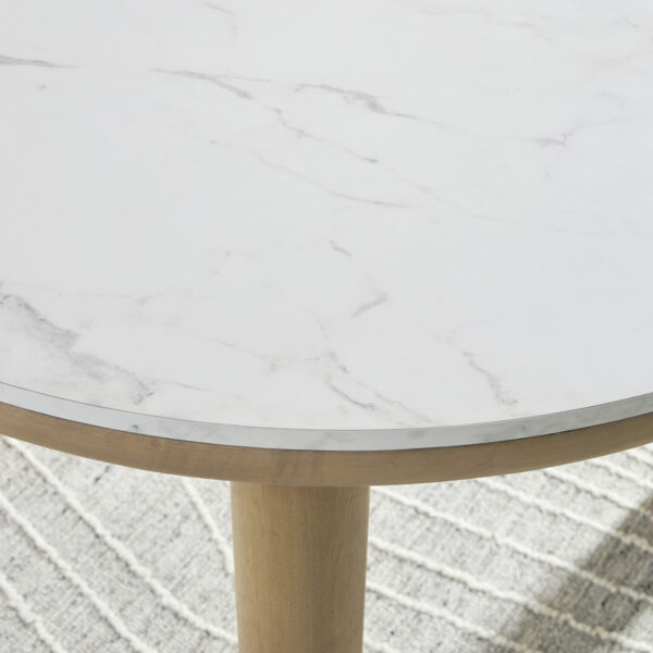 SAWDYN RND DINING TABLE L/Brown - Image 4