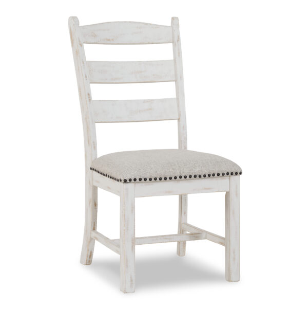 VALEBECK UPH DINING CHAIR Beige/White - Image 4