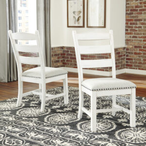 VALEBECK UPH DINING CHAIR Beige/White