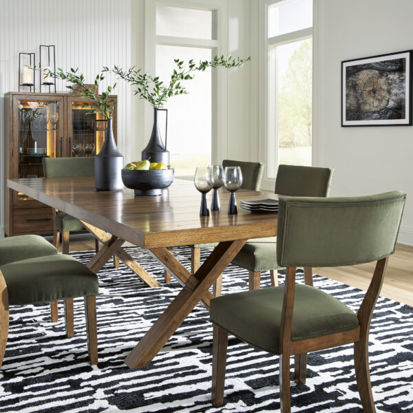 Steenlage 7-Piece Dining Set Brown/Green - Image 15