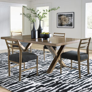 Steenlage 5-Piece Dining Set Brown