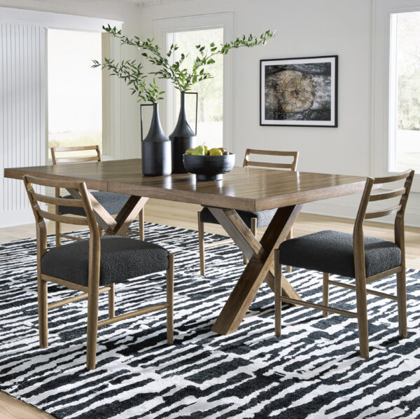 Steenlage 5-Piece Dining Set Brown