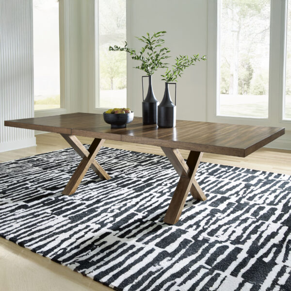 STEENLAGE RECT DINING EXT TABLE Brown - Image 7