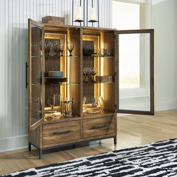 STEENLAGE DISPLAY CABINET Brown - Image 4