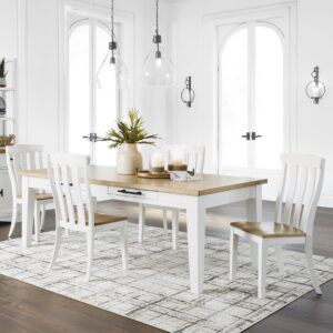 Ashbryn 5-Piece Dining Set White/Natural