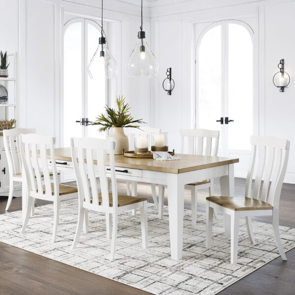 Ashbryn 7-Piece Dining Set White/Natural