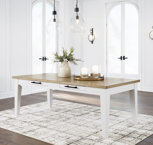 Ashbryn 5-Piece Dining Set White/Natural - Image 8