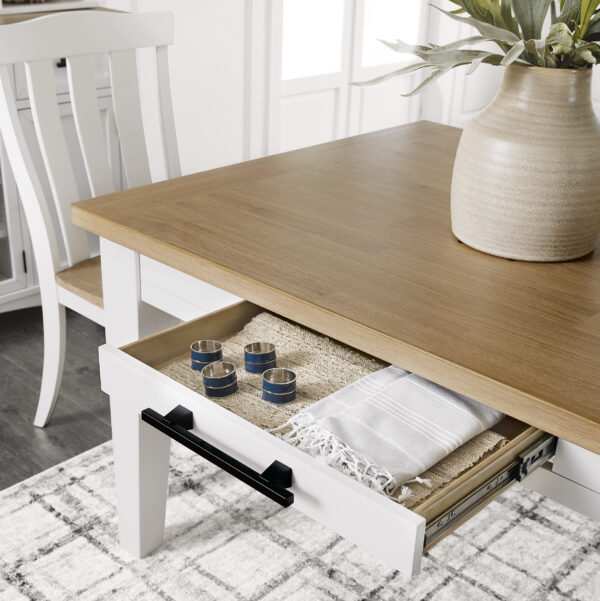 Ashbryn 5-Piece Dining Set White/Natural - Image 9