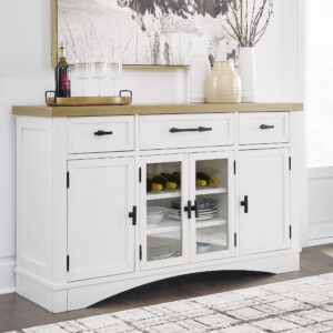 ASHBRYN DINING SERVER White/Natural