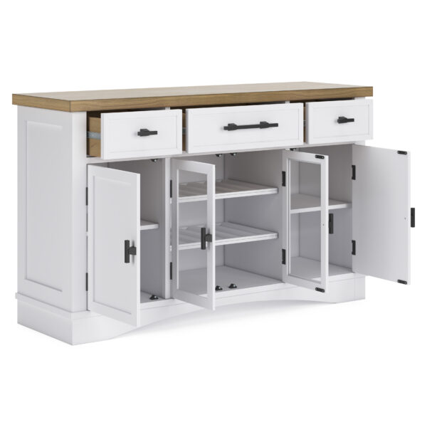 ASHBRYN DINING SERVER White/Natural - Image 7