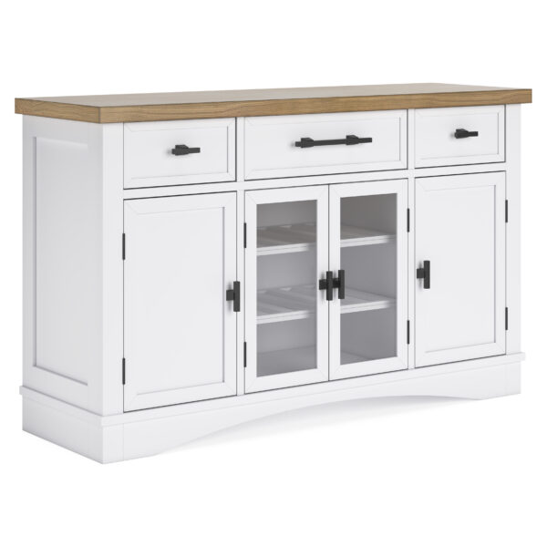 ASHBRYN DINING SERVER White/Natural - Image 6