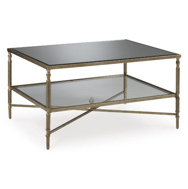 CLOVERTY RECT COCKTAIL TABLE Aged Gold - Image 2