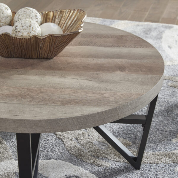 DEANLEE OCC TABLE SET/3PCE Grey Brown/Black - Image 3