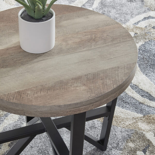 DEANLEE OCC TABLE SET/3PCE Grey Brown/Black - Image 4