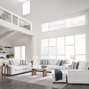 Belvoir 3-Piece Lounge Set Snow - Ottoman Not Included