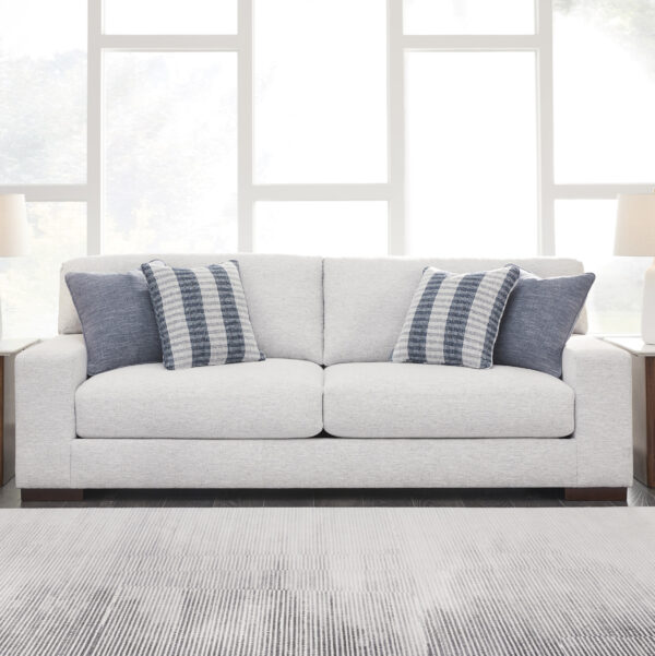 Belvoir 3-Piece Lounge Set Snow - Ottoman Not Included - Image 12
