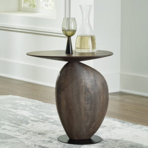 COMMET ACCENT TABLE  Br/Blaclk