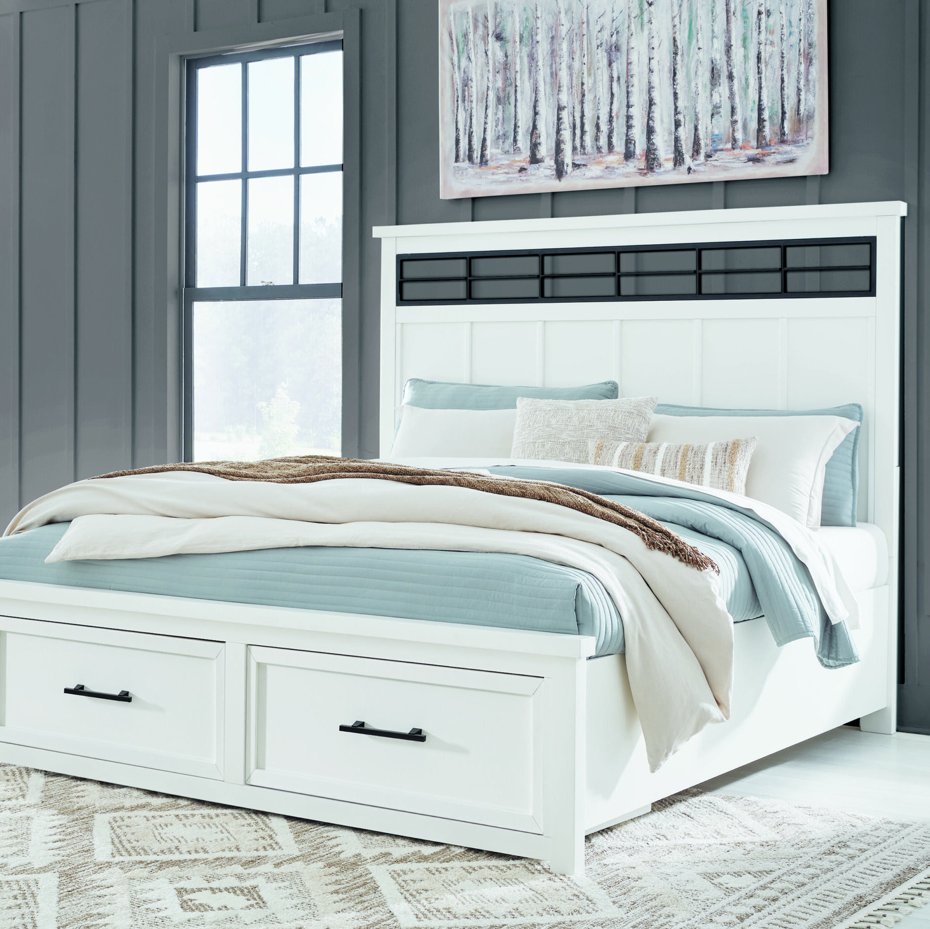 Ashbryn Queen Panel Storage Bed