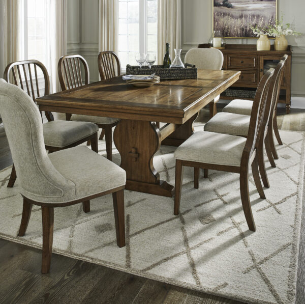 Sturlayne 9-Piece Extendable Dining Set (with Upholstered Side Chairs) - Image 4