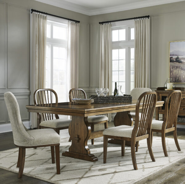 Sturlayne 7-Piece Extendable Dining Set (with Upholstered Side Chairs)