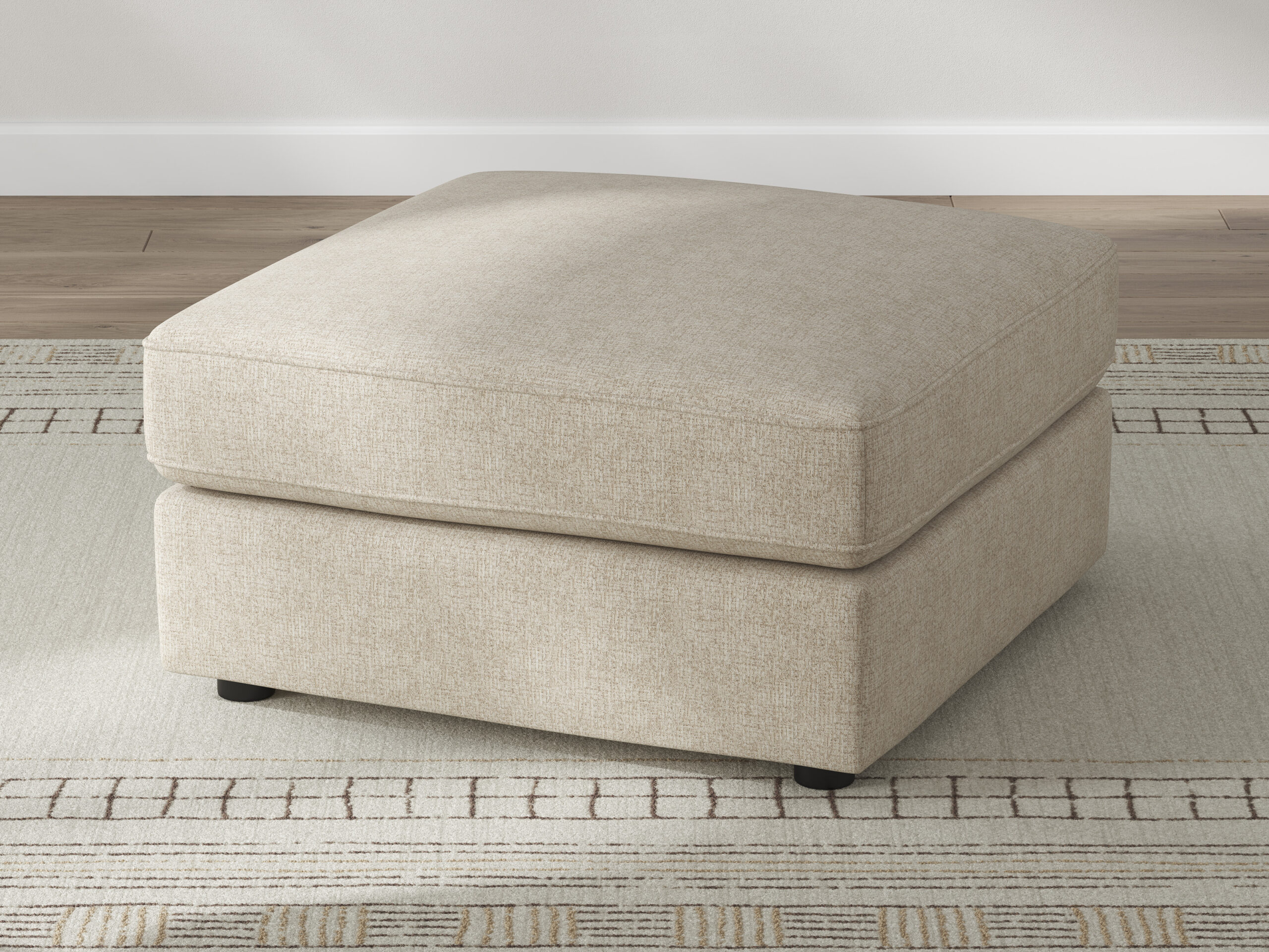 SEYLER OVER/S ACCENT OTTOMAN Sand