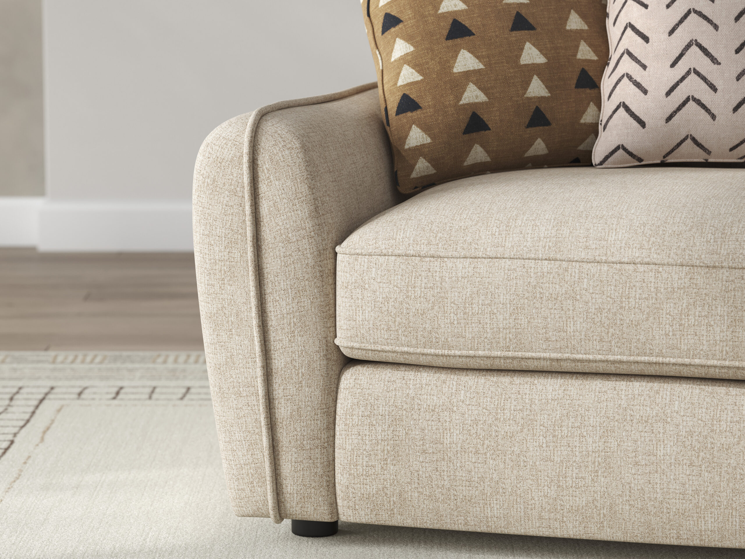 Seyler 4-Piece Corner Lounge Set Sand - Image 6