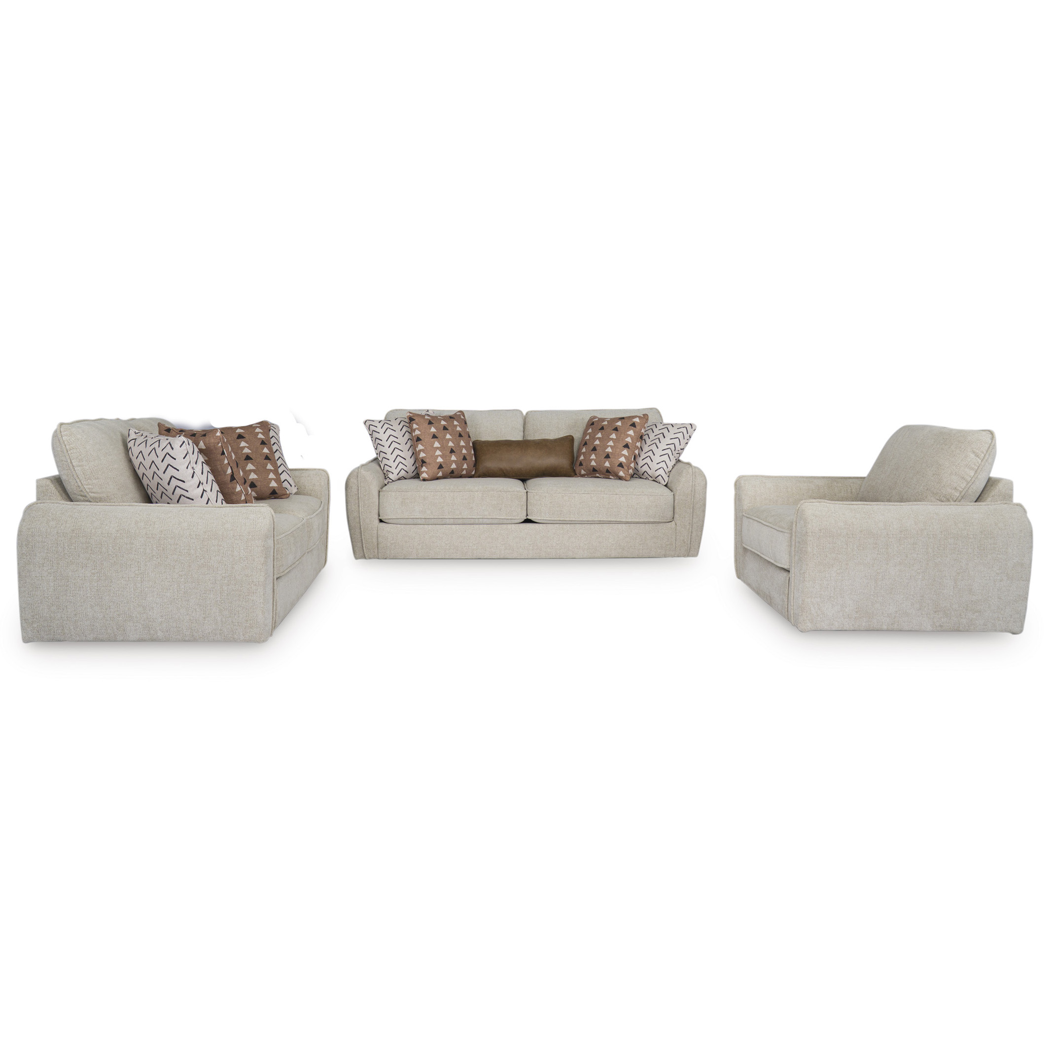Seyler 3-Piece Lounge Set Sand - Image 3