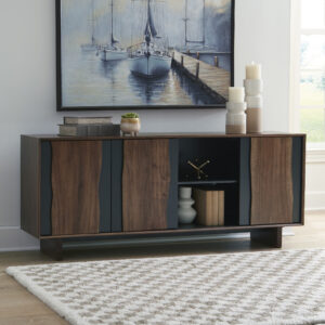 WELBY ACCENT CABINET Brown/charc